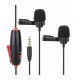 LENSGO LYM-DM1 Double Dual Wired Microphone